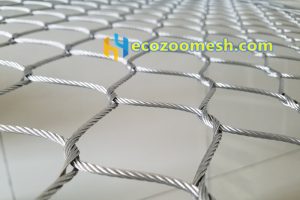 stainless steel wire rope mesh for animal enclosure mesh fence, animal cages