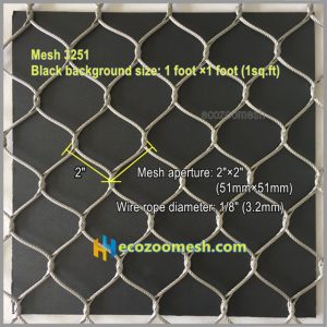 stainless steel leopard cage fence mesh