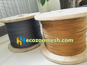 brass stainless steel rope mesh used for zoo mesh, zoo fence, zoo cage netting