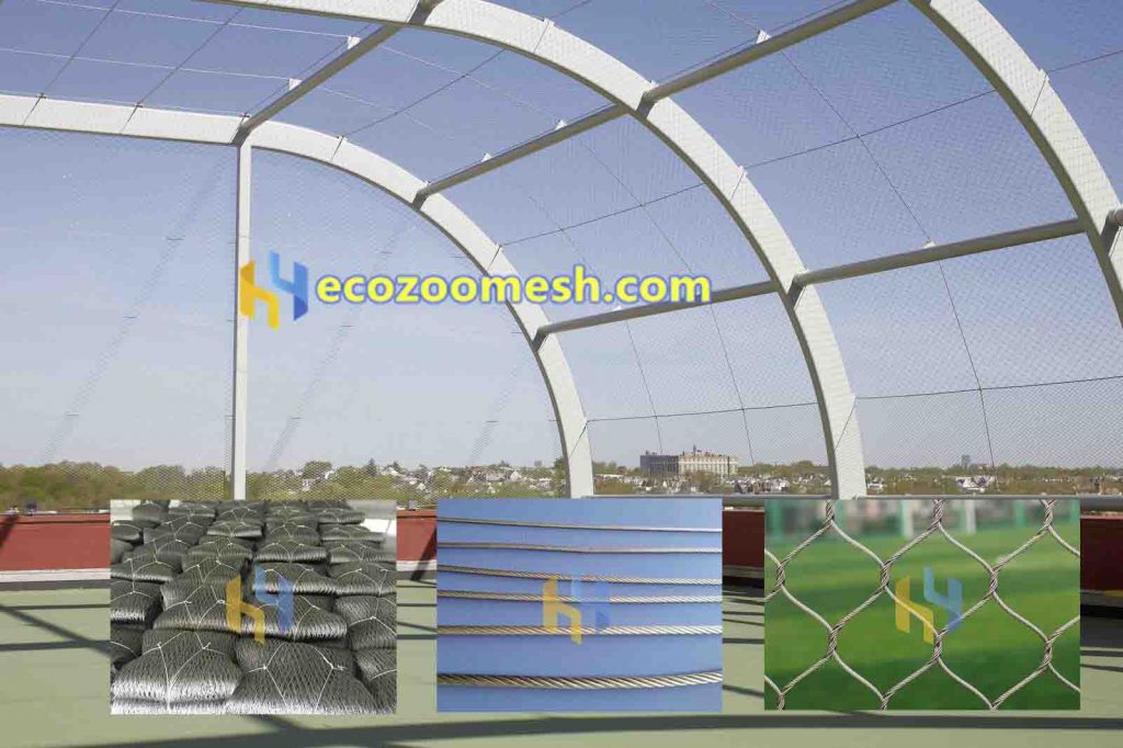 Steel wire mesh railing for sale