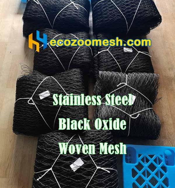 Stainless Steel Black Oxide Woven Mesh