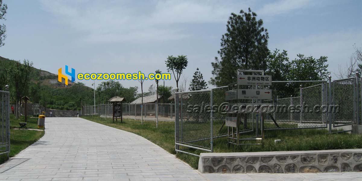 zoo fence made with stainless steel rope mesh