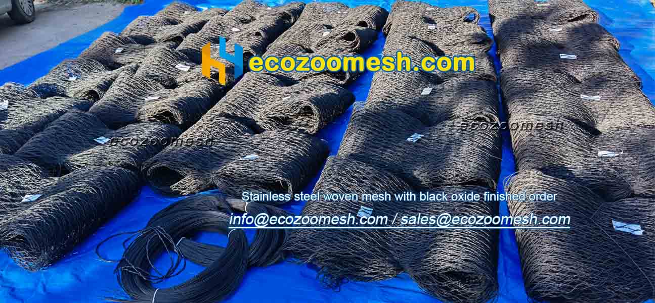 Woven Mesh with Oxide Black