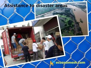 Assistance-to-disaster-areas- wire rope mesh manufacturer