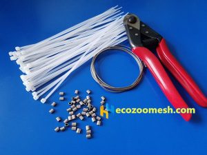 stainless steel wire cable mesh fixed accessories