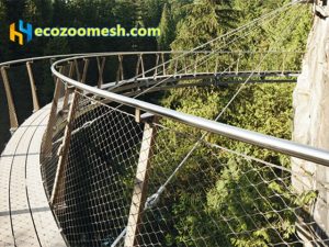 Bridge fence protection netting