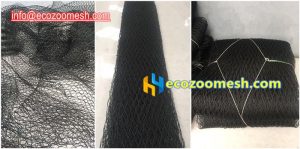 black wire rope netting, black stainless steel cable mesh