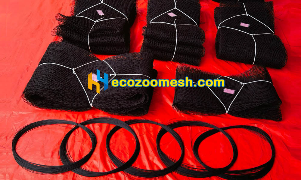 Hand Woven SS Cable Mesh with lacing wires