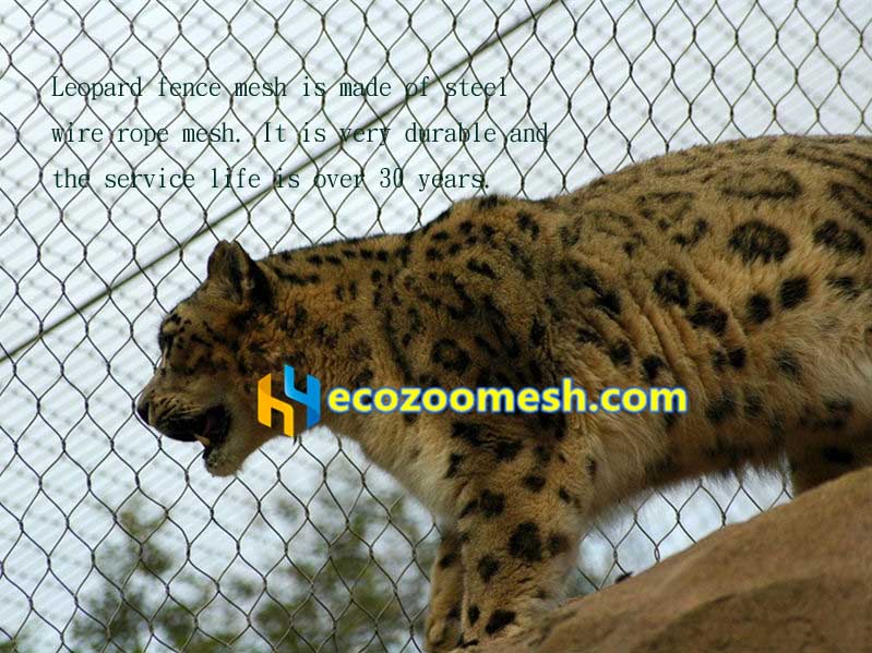 Leopard Enclosure Wire Mesh, leopard cage fence, leopard exhibit netting