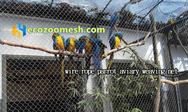 wire rope parrot aviary weaving net