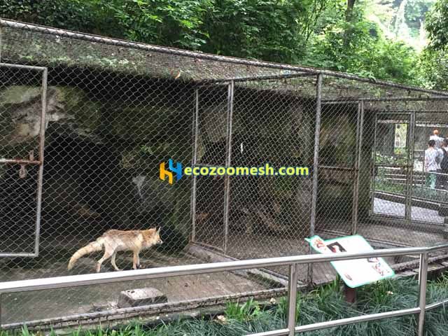 Soft metal wolf fence cage, wolf enclosure mesh
