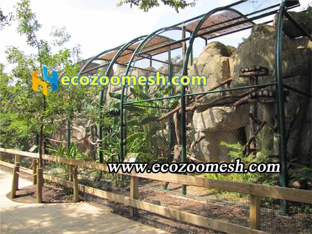 animal isolation wire rope net