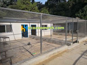 Animal eco wire mesh cage installation