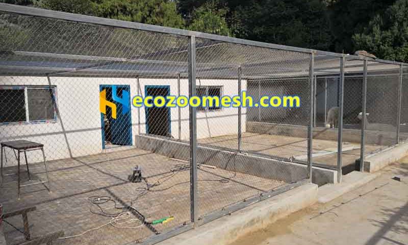 Animal eco wire mesh cage installation