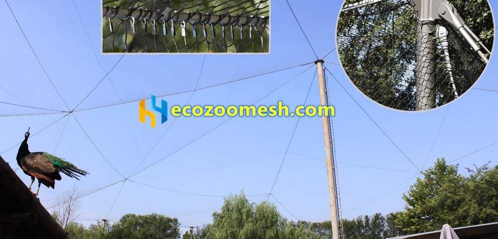 FACTORY PRICE of Rope mesh zoological gardens aviary