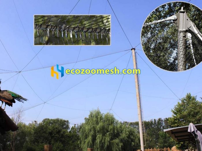FACTORY PRICE of Rope mesh zoological gardens aviary