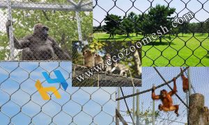 Animal cage wire rope barrier fence- ecozoomesh