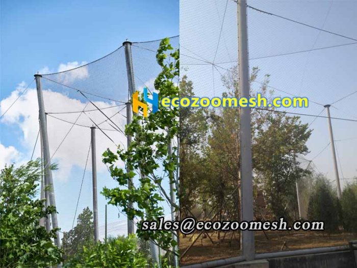 Factory supplier of Animal cage wire rope barrier fence- ecozoomesh