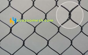 High-quality steel wire mesh factory custom, zoo soft wire rope net for sale Ecozoomesh