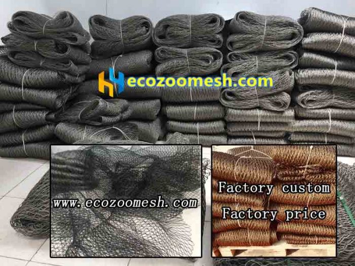 High-quality steel wire mesh factory custom, zoo soft wire rope net for sale Ecozoomesh