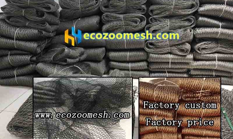High-quality steel wire mesh factory custom, zoo soft wire rope net for sale Ecozoomesh