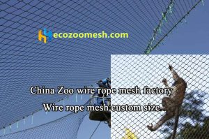 China Zoo wire rope mesh factory, Wire rope mesh custom size