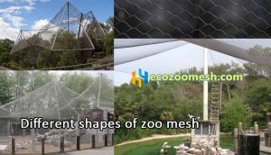 Wire rope netting, black oxide zoo mesh-Flexible Barrier for animal enclosure
