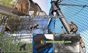 Wire rope netting, black oxide zoo mesh-Flexible Barrier for animal enclosure
