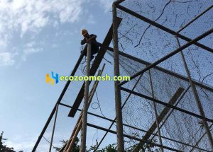 monkey exhibit enclosure mesh