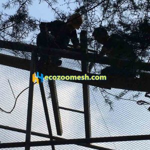 monkey exhibit enclosure mesh