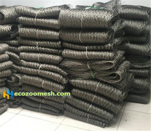 SSRM7-natural stainless steel rope mesh package