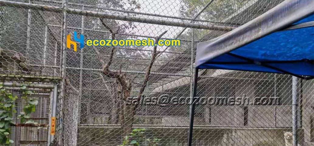 fox enclosure design with stainless steel rope mesh it also for animal netting fence