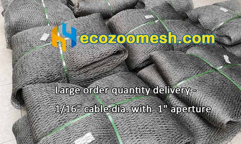 bird cable enclosure mesh panels