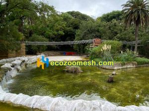 tunnel mesh fence in the zoo
