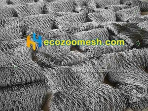 the tensile wire rope mesh is made of 7*7 cables
