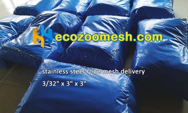 packages of stainless steel wire rope mesh