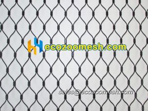 ferrule type black rope mesh