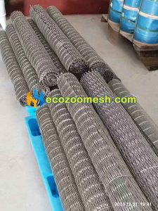 Plain steel color ferrule mesh