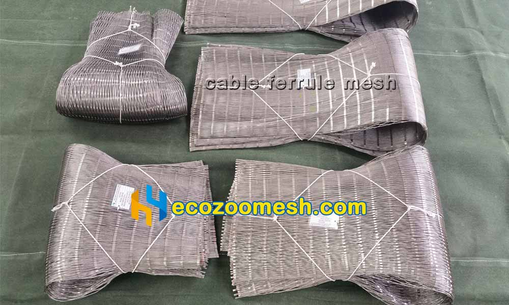 Cable Mesh with Ferrule Sleeves rolls