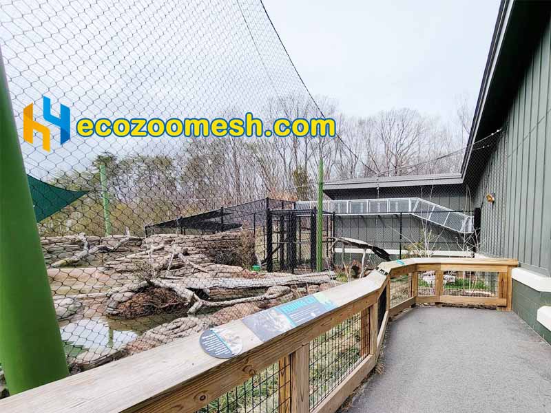 see-through Fishing cat exhibit fence mesh