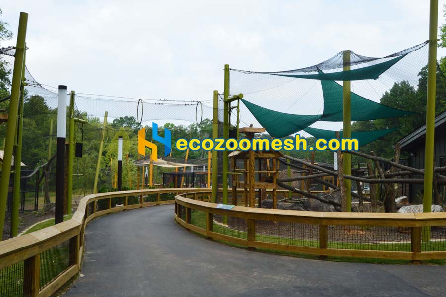 European Zoo Mesh red pandas tunnel mesh