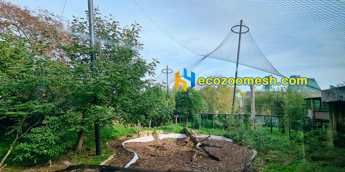 Leopard Enclosure Mesh Wire Roof tiger roof