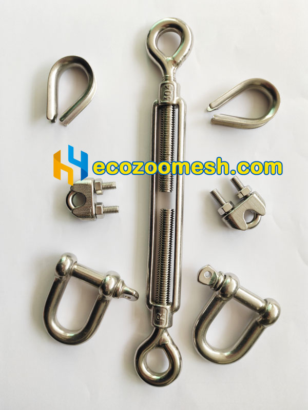 steel accessories for zoo mesh