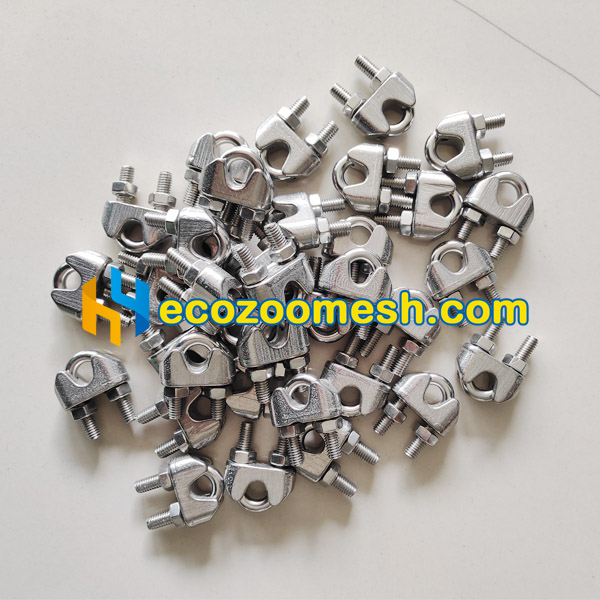 wire rope clamps for zoo mesh installation