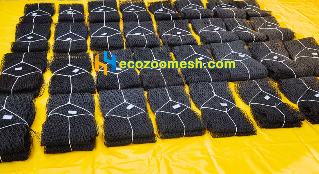 inspect black steel rope mesh