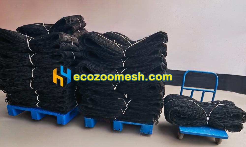 black steel rope mesh shipment