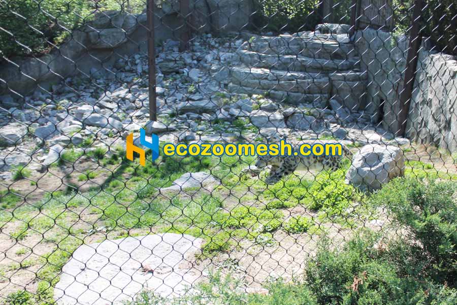 snow leopard enclosure mesh black oxide mesh