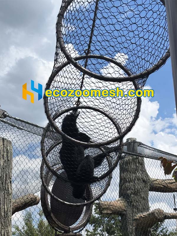 Primate Tunnel Cable Mesh siamang claimbing