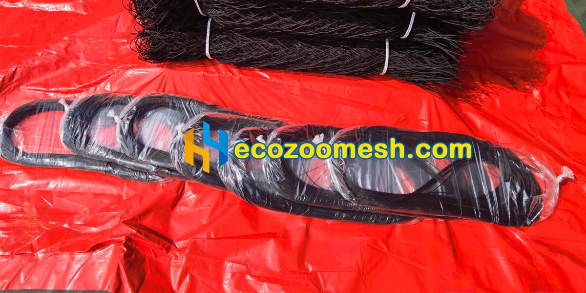 black lacing wire for zoo stainless steel mesh order